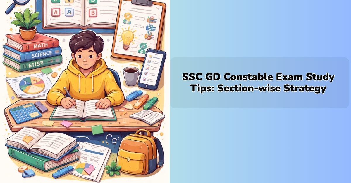 SSC GD Constable Exam Study Tips Section-wise Strategy